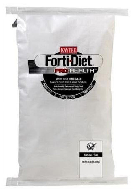 Kaytee Forti-Diet Pro Health Mouse, Rat & Hamster Food, 25 Lb