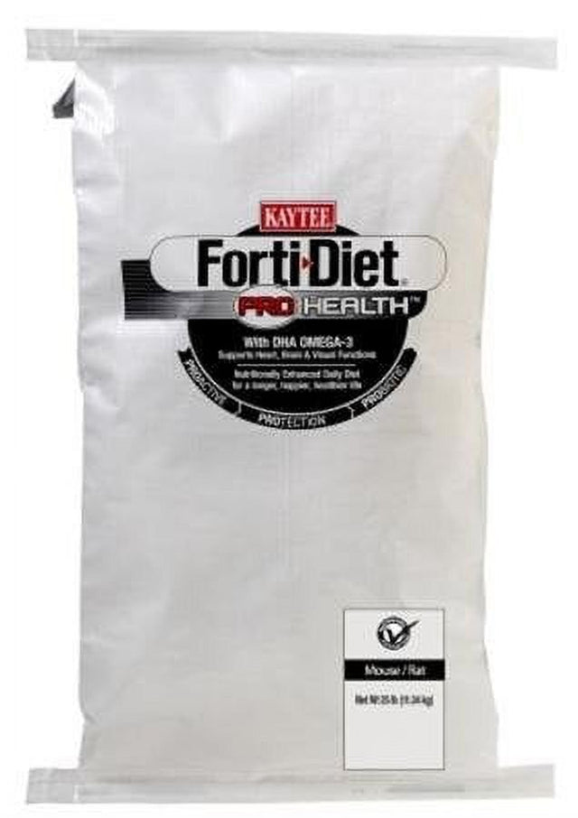 Kaytee Forti-Diet Pro Health Mouse, Rat & Hamster Food, 25 Lb