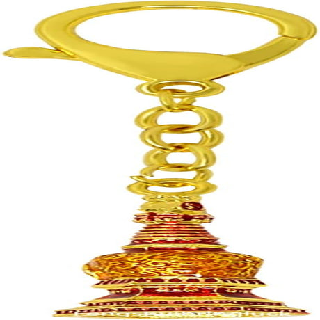 Feng Shui MANJUSHRI WISDOM STUPA KEYCHAIN Learning and Career Energy Enhancement Red 11.2X2Cm/4.4X0.7In Fengshuibringluck 0