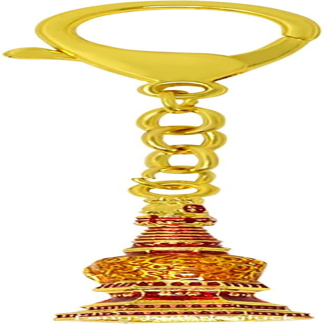 Feng Shui MANJUSHRI WISDOM STUPA KEYCHAIN Learning and Career Energy Enhancement Red 11.2X2Cm/4.4X0.7In Fengshuibringluck 0
