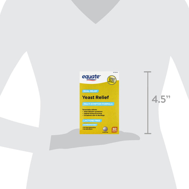 Equate Yeast Relief, 60 Count
