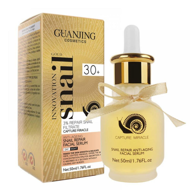 Golden Snail Essence Original Liquid, CE Ferulic Acid Provides Potent anti Aging, anti Wrinkle Korean Beauty 1Oz
