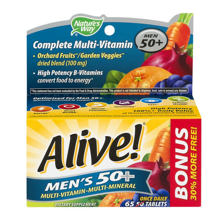 Alive Mens 50+ Bp 65 Tabs