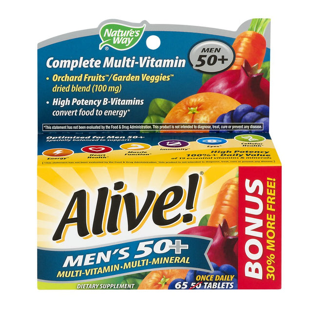 Alive Mens 50+ Bp 65 Tabs