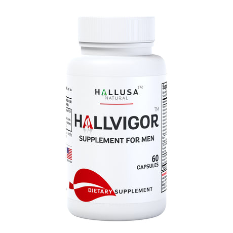 HALLVIGOR Men - Strongest Male Enhancement - Testosterone Men - Booster - 60 Cap