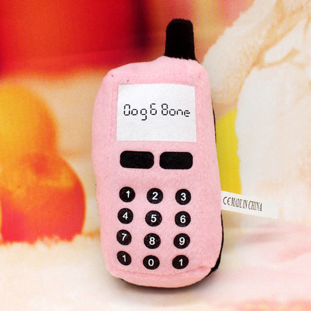Black and Friday Deals Blueek Colorful Pet Puppy Dogs Chew Toys Cute Phone Shape Play Squeaky Sound Plush Toys