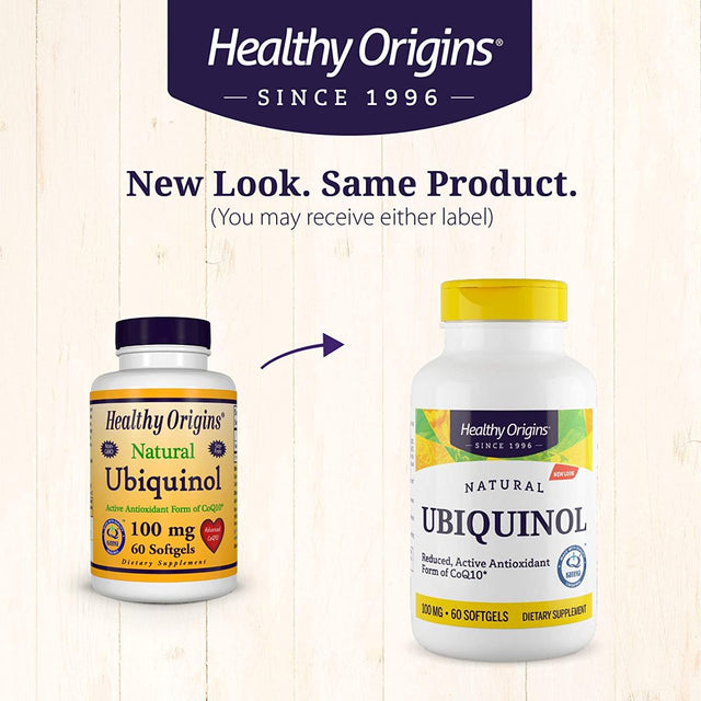 Healthy Origins Ubiquinol 100 Mg (60 Softgels)