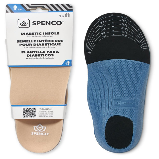 Spenco Diabetic Insole Trim to Fit, Men'S Size 7-13