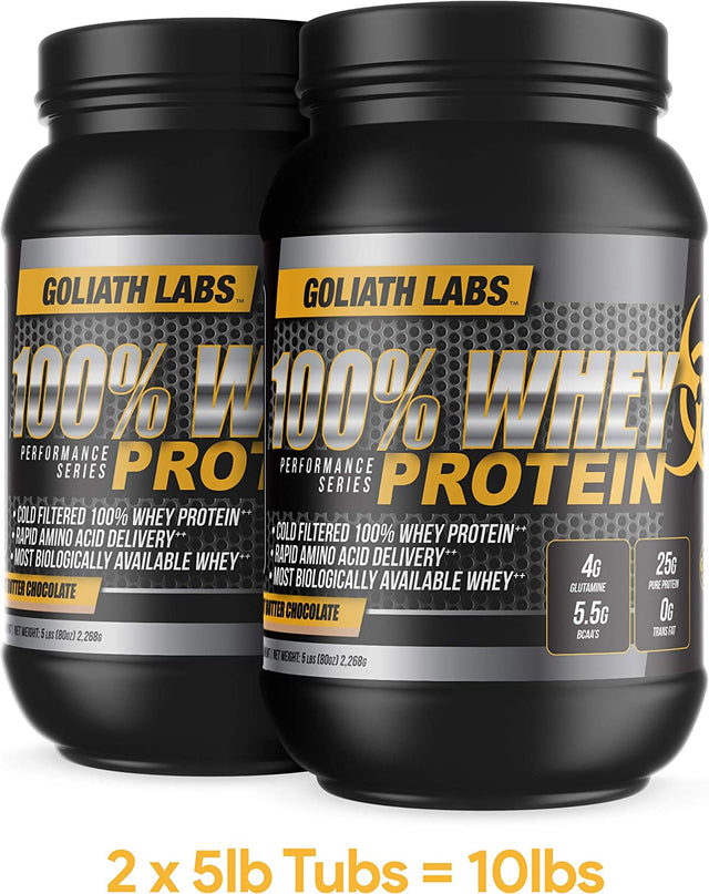 Goliath Labs ⧫ 100% Whey Protein Powder 5 Lb (Chocolate)