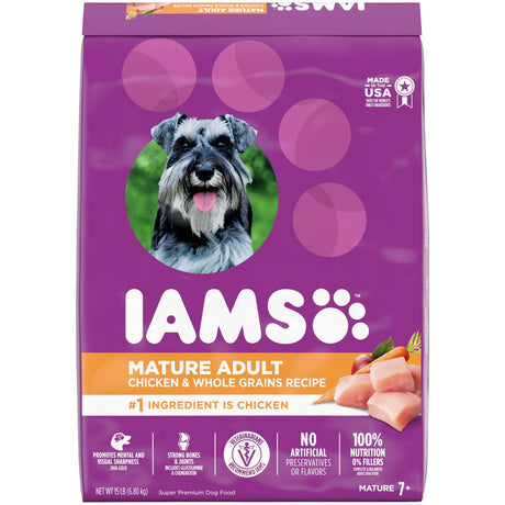 IAMS Chicken and Whole Grains Recipe Dry Dog Food, 15 Lb Bag