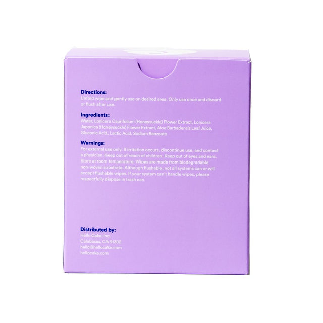 Hello Cake Sex Wipes, Cleansing Wipes for Adults, 12 Count