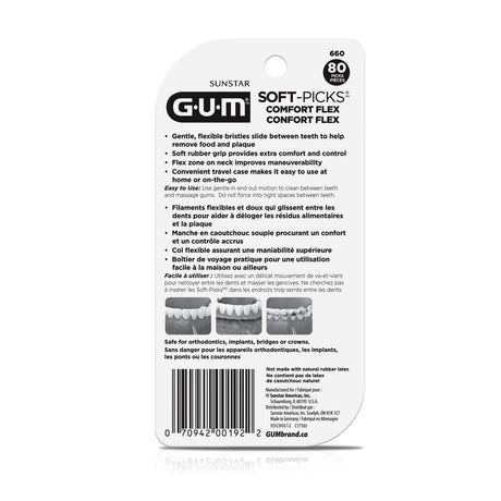 GUM Soft Picks Comfort Flex, 80 Count