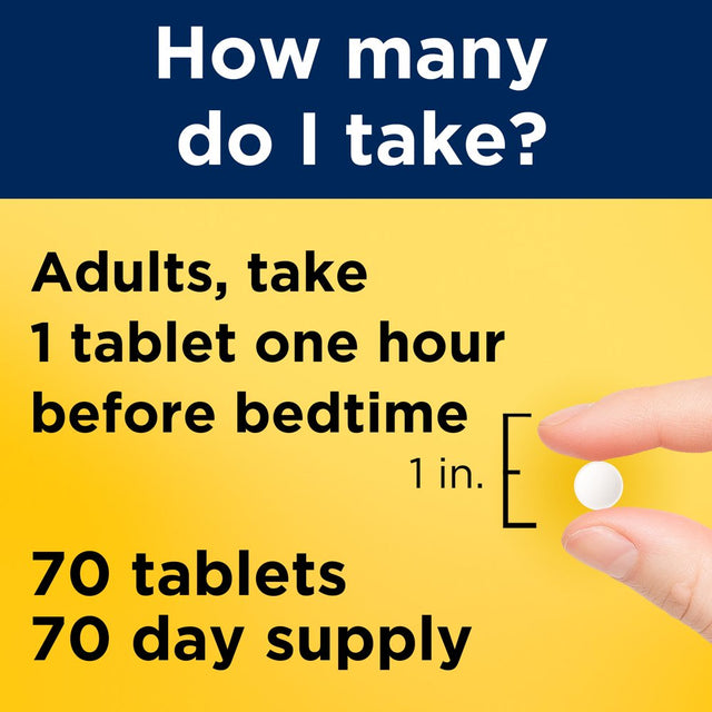 Nature Made Melatonin 10Mg Maximum Strength Tablets, 100% Drug Free Sleep Aid, 70 Count