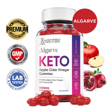 Algarve Keto ACV Gummies 1000MG Dietary Supplement 60 Gummys