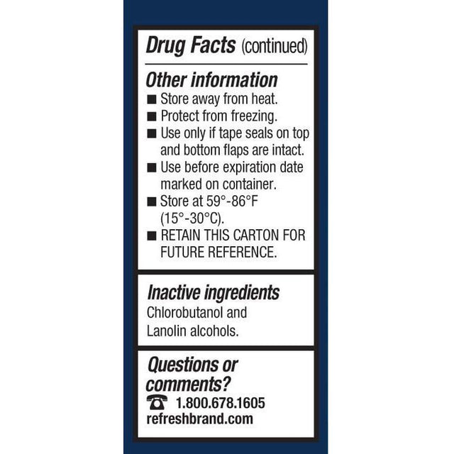 Refresh Lacri-Lubricant Eye Ointment, Eye Dryness Nighttime Relief, 0.12 Oz, 2-Pack