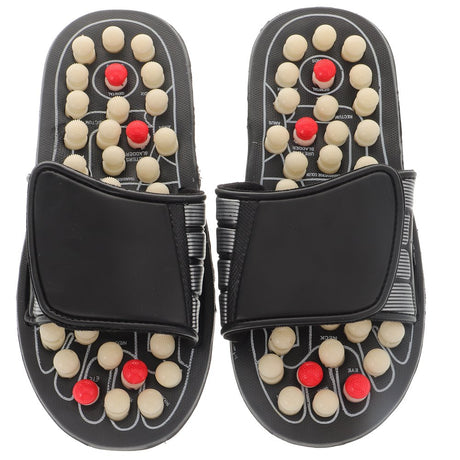 Foot Massagers Slippers Unisex Acupressure Massage Slippers for Relief Plantar Fasciitis Heel Arch Arthritis Neuropathy Pain (Size 38)
