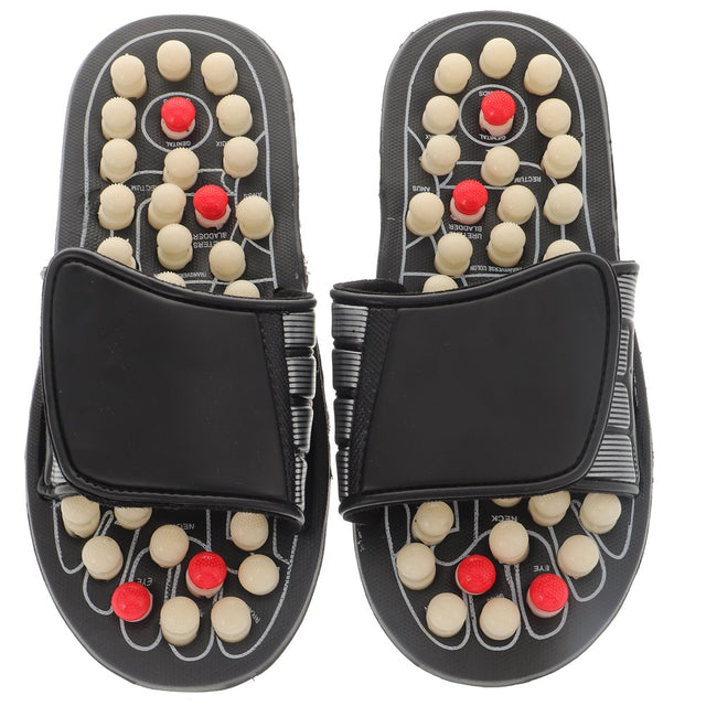 Foot Massagers Slippers Unisex Acupressure Massage Slippers for Relief Plantar Fasciitis Heel Arch Arthritis Neuropathy Pain (Size 38)