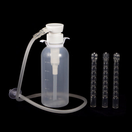 Kingfurt Silicone Vaginal Irrigator - Reusable Pudendal Syringe for Gynecological Health - Non-Allergenic & BPA Free - 9-Hole Spray Design