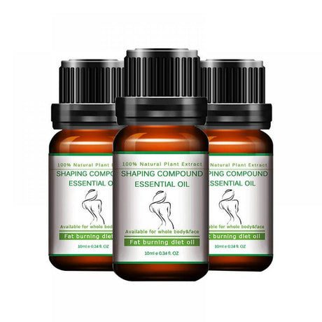 3Pcs Slimming Body and Firming Essential Oil Fat Burning Powerful Diet Effect Slimming Weight Loss Leg Fat Burner