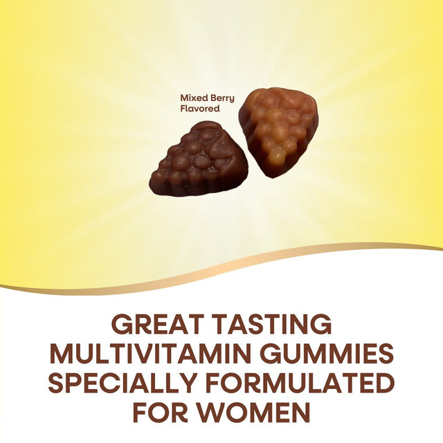 Nature'S Way Alive! Women'S Gummy Multivitamins, B-Vitamins, Mixed Berry Flavored, 130 Count