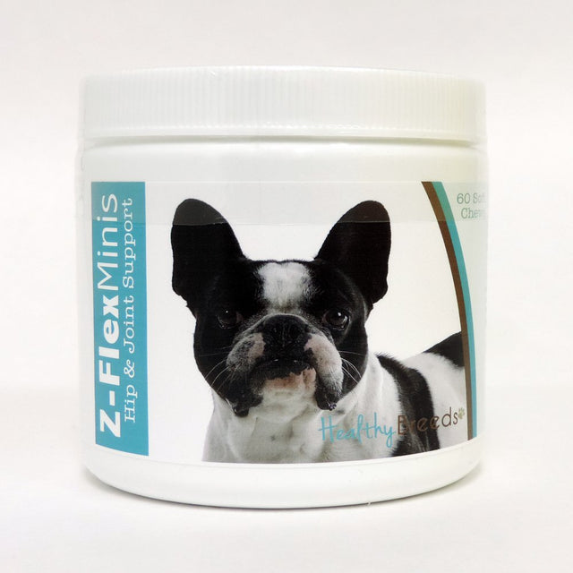 Healthy Breeds French Bulldog Z-Flex Minis Hip & Joint Support Soft Chews 60 Count