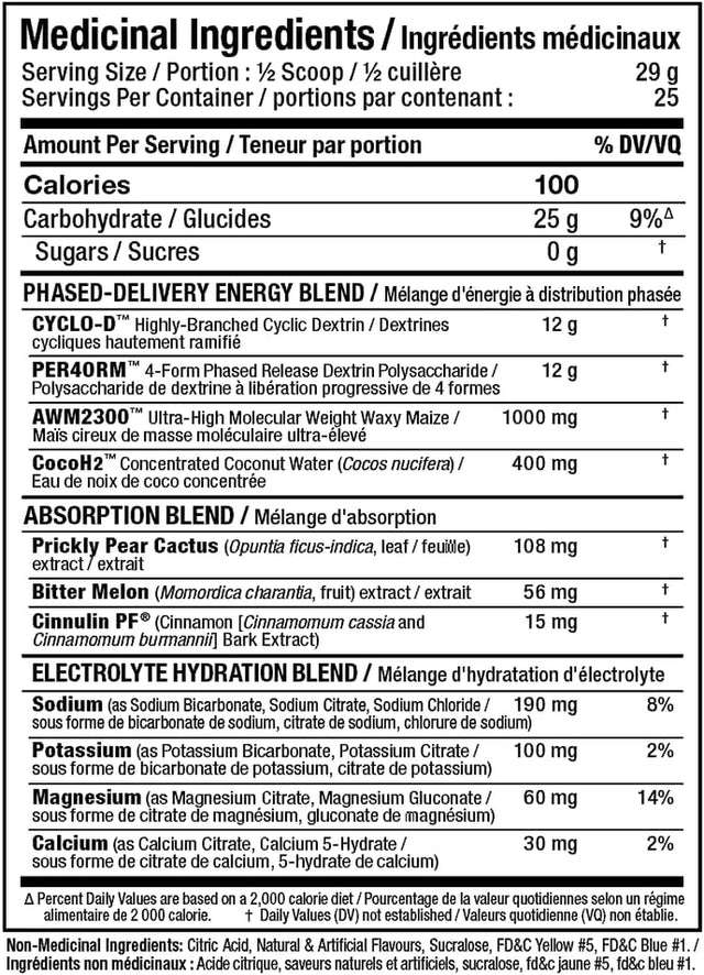 ALLMAX CARBION+, Lemon Lime - 725 G - High-Performance Training Fuel - Boosts Hydration, Performance & Recovery - 25 Servings