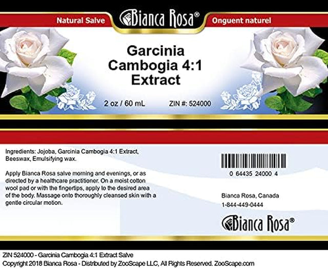 Garcinia Cambogia 4:1 Extract Salve (2 Oz, ZIN: 524000)