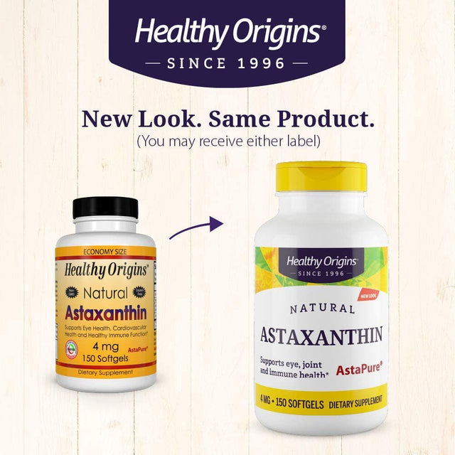 Healthy Origins Astaxanthin 4 Mg - 150 Softgels