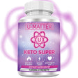 KETO SUPER Apple Cider Vinegar Capsules with Mother + Green Tea Ketones (High Potency 1200 Mg) 6X Weight Reducing Pills for Super Rapid Burn, Utilize Fat for Energy, Enhance Your Diet – U-Matter 60 CT