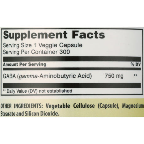 Amazing Nutrition GABA, 750 Mg, 300 Veggie Capsules