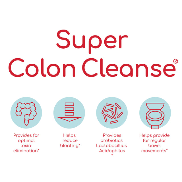 Health plus Super Colon Cleanse Digestive Support, 60 Capsules, 30 Servings