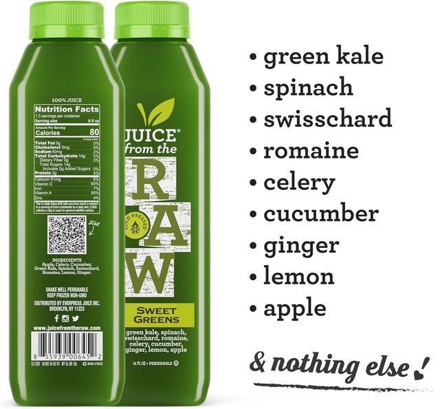 3-Day Juice Cleanse with Coconut Fusion + Shots by Juice from the RAW® - Most Popular Juice Cleanse/Detox / 100% Raw Cold-Pressed Juices (18 Bottles + 10 Shots)