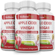 (3 Pack) Apple Cider Vinegar Capsules - Extra Strength 3000Mg - Apple Cider Vinegar Pills for Weight Loss, Blood Sugar, Detox & Digestion