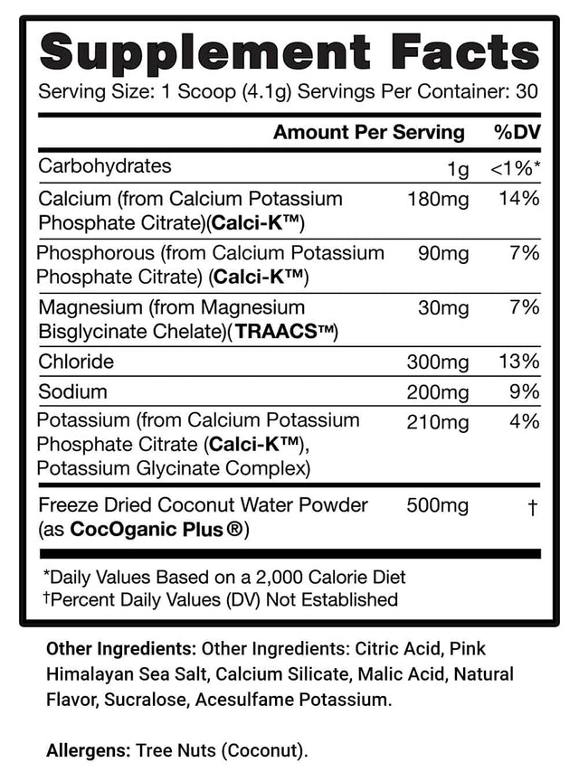 Hydrate Powder Mojito Blast Coffeeovercardio (30 Servings) - Hydration Supplement, Electrolyte Powder, Sugar Free, Keto Friendly, with Pink Himalayan Salt and Cocoganic Coconut Water