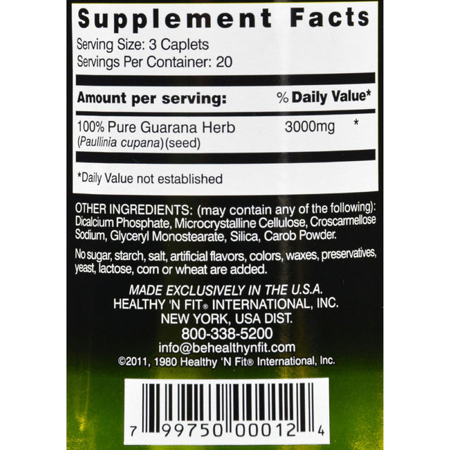 Healthy 'N Fit Energize Energy Booster - 60 Capsules Energy Supplements