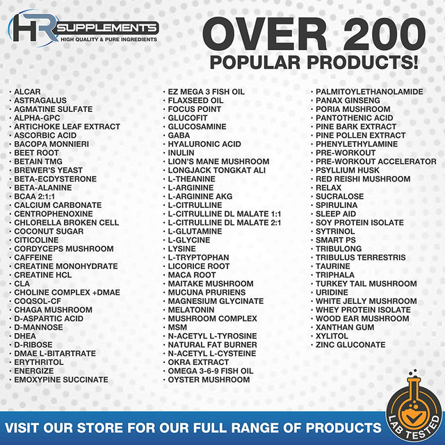 L-Citrulline Dl-Malate 2:1 Powder - Nitric Oxide Booster & Muscle Recovery Support - 500 Grams