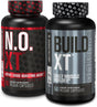 Jacked Factory Muscle Builder Supplement Stack - Build-Xt Muscle Builder & N.O. XT Nitric Oxide Boosting Agent for Dual Muscle Building Support (30 Day Supply)