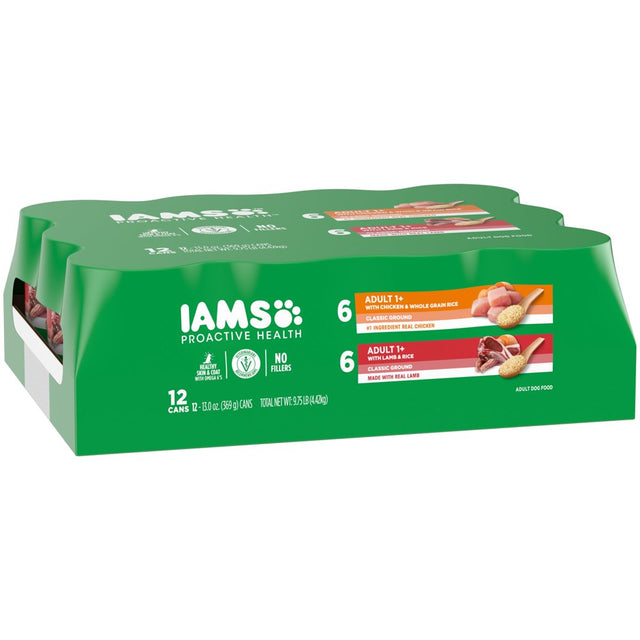 IAMS Proactive Health Wet Dog Food Variety Pack, 13 Oz Cans (12 Pack)