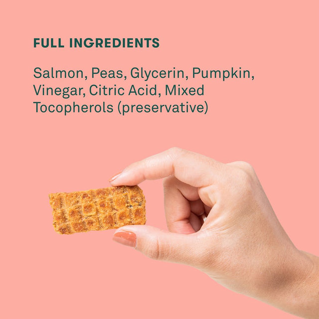 Jinx All Natural Salmon and Pumpkin Jerky Treats for Dogs, 5 Oz Bag