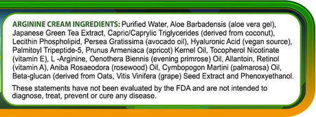 L Arginine Cream - Nitric Oxide Support Supplement for Men & Women - Unscented (2 Ounces)