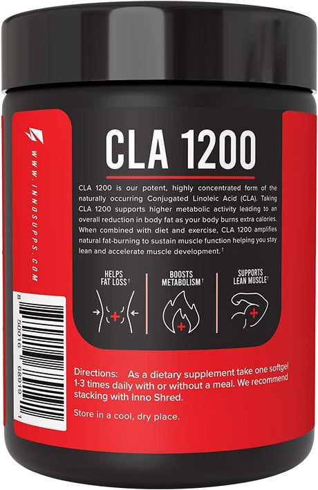 Innosupps CLA 1200 | Promotes Fat Loss | Supports Lean Muscle Development | Enhances Metabolic Rate