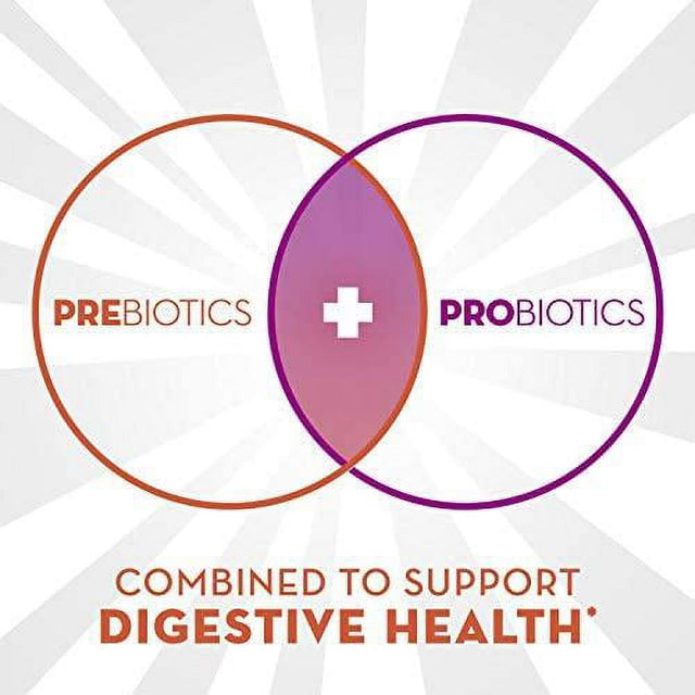 Align Dualbiotic, Prebiotic + Probiotic for Men and Women, Help Nourish and Add Good Bacteria for Digestive Support, Natural Fruit Flavors, 60 Gummies