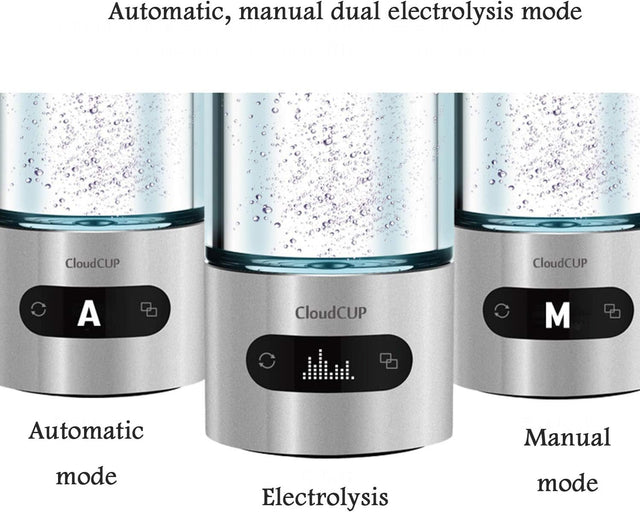 IC Intelligent High Concentration Hydrogen-Rich Water Cup SPE Ion Membrane Alkaline Water Purifier Micro Electrolytic Water Cup 480Ml