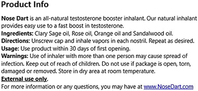 All - Natural Testosterone Booster Inhalant, Small