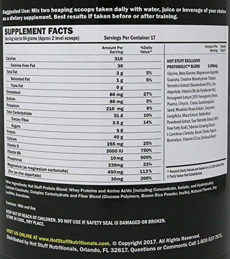 Hot Stuff Testosterone Potentiator Banana Flavor 3.14 Lbs
