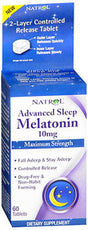 Natrol Advanced Sleep Melatonin 10Mg Time Release Tablets, 60 Ct