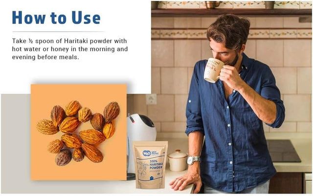 Haritaki Powder, Terminalia Chebula (Kadukkai), Best Detoxification - Way4Organic (2 Pounds)