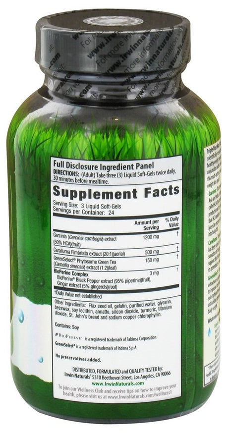 Irwin Naturals Triple-Diet Fat Reduction Dietary Supplement, 72 Count