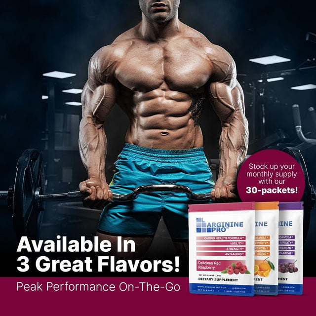 L-ARGININE PRO | L-Arginine Supplement Powder | 5,500Mg of L-Arginine plus 1,100Mg L-Citrulline (1, Raspberry)