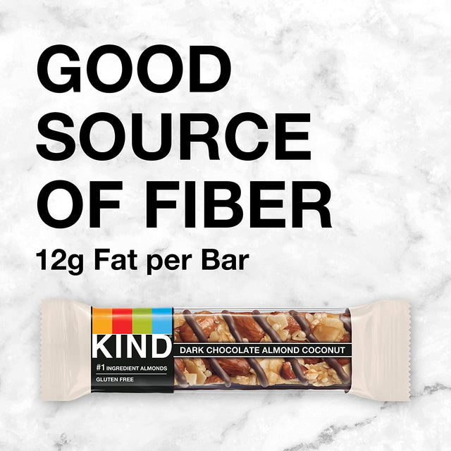 KIND Bars, Dark Chocolate Almond & Coconut, Healthy Snacks, Gluten Free, 24 Count